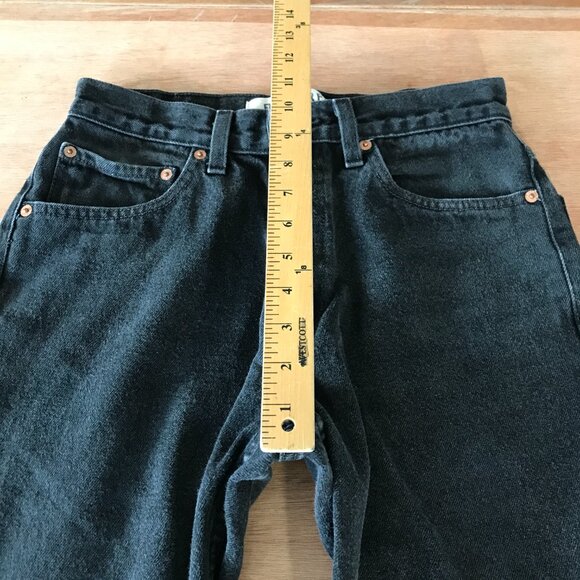 Vintage Levi's 503 Regular Fit Jeans Women 29 Black Mid Rise Stretch 18083 - Picture 8 of 13
